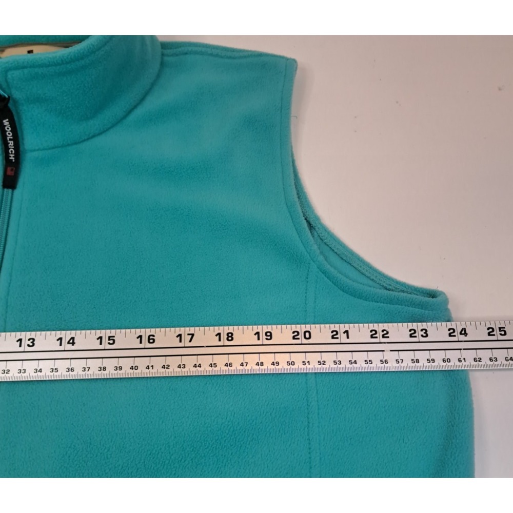 Woolrich Fleece Vest Women's XL‎ Teal Outdoors Gorpcore Hiking Trail Pockets - Picture 4 of 5